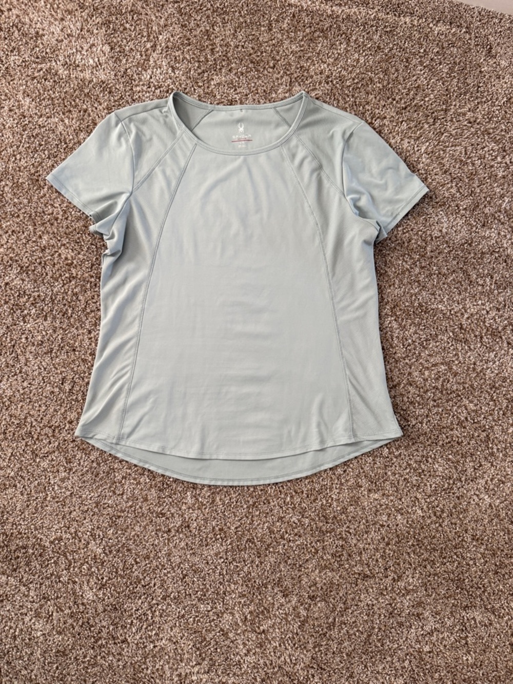 Spyder Women's Short Sleeve Active Tee in Pale Sage Green